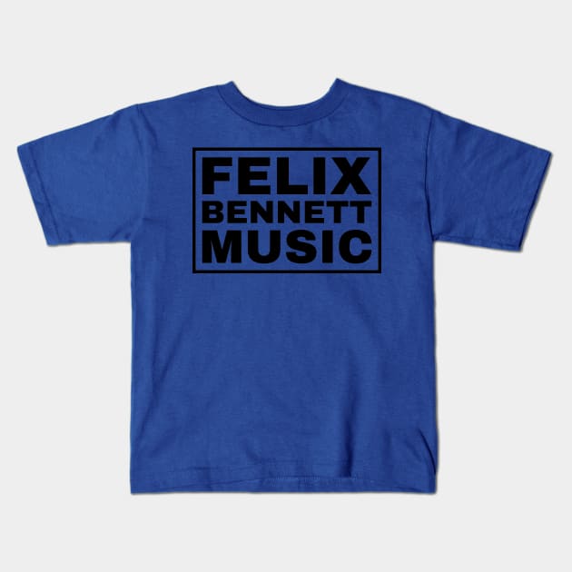 Felix Bennett Music - Square Logo Design Kids T-Shirt by felix